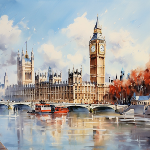 London wie von Midjourney KI erdacht