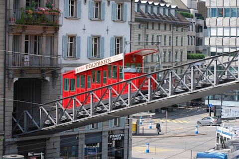 Die UBS Ploybahn in Zürich